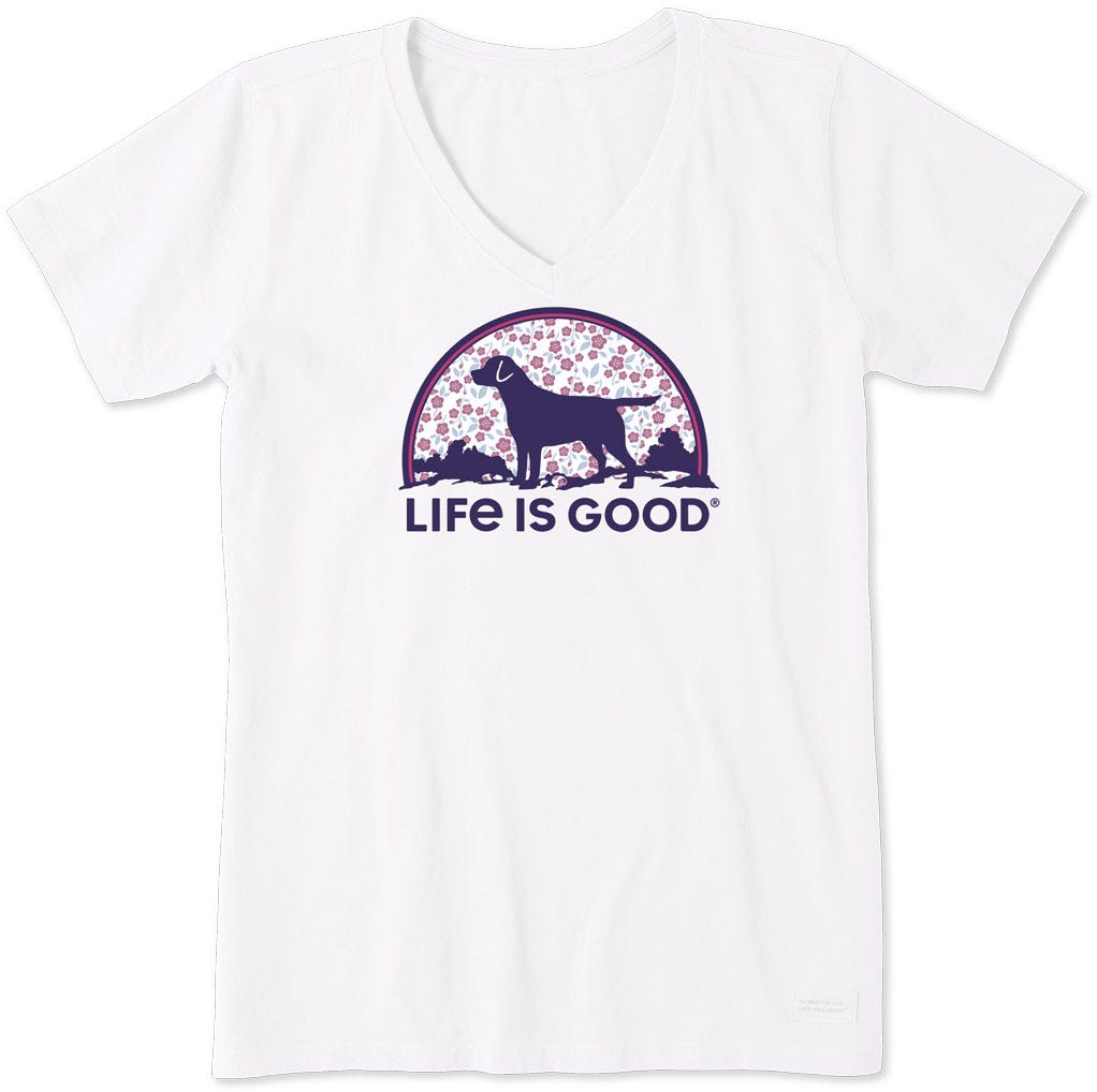 Life Is Good Crusher Tee Homme Frequent Flyer pêche Chemise Bleu Moyen Neuf 26 M $